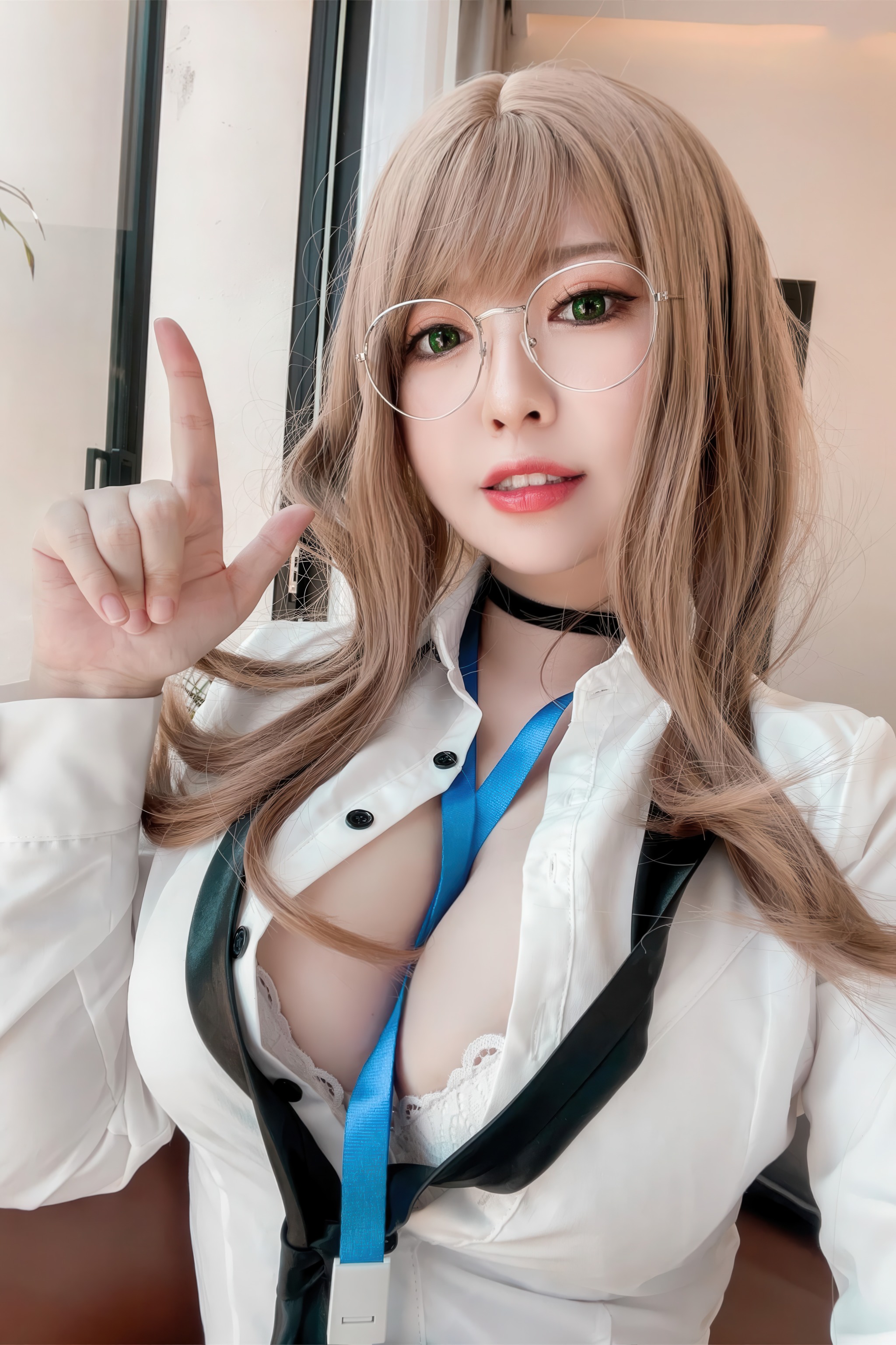 图片[1]-半半子 – NO.090 Nikke胜利女神 艾玛秘书[76P]-XikXak